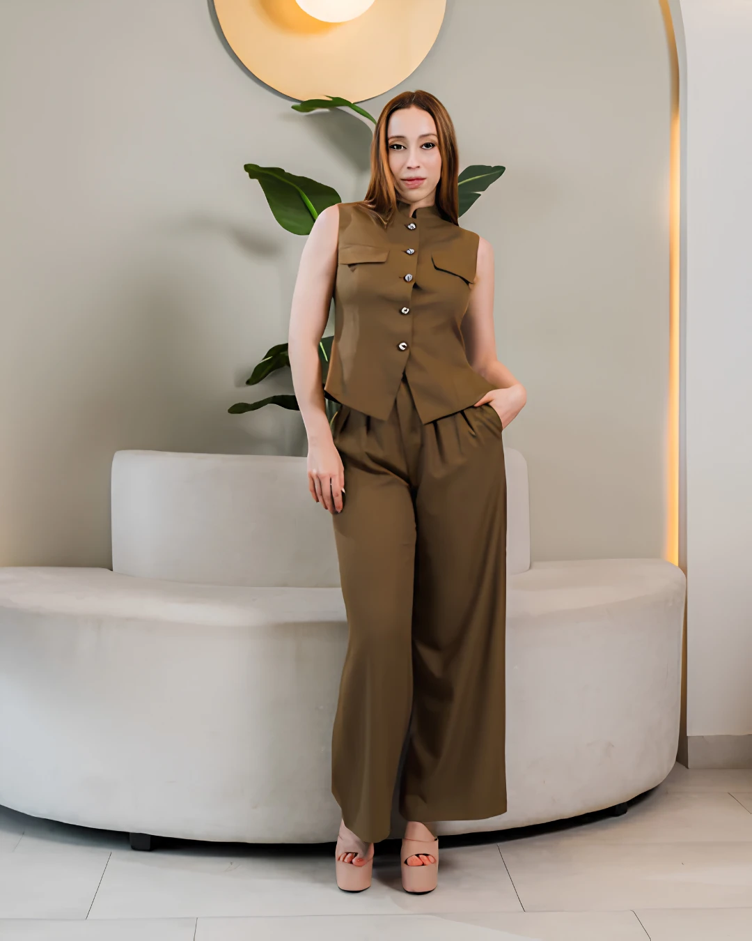 CON102 Conjunto Oliva Tailored Comfort - Imagen 1