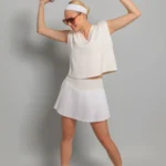 Set Tenis White Pleated