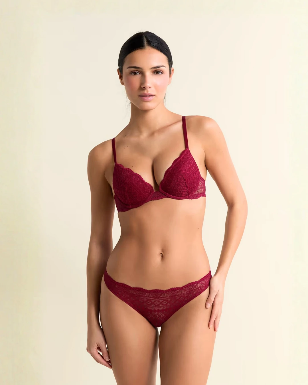 LEN106 Set Borgoña Valentina - Imagen 1