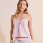Pijama Rosé Encaje Soft