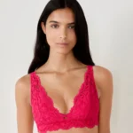 Sujetador Fucsia Encaje Vibrante
