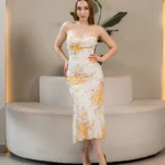 Vestido Marfil Garden Strapless